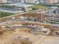 Ход строительства. Ведется монтаж нижних этажей. Аэрофотосъёмка от 17.05.18 г.