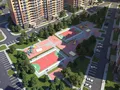 На благоустроенной прилегающей территории будут построены детские, спортивные площадки, пешеходные дорожки и пандусы.