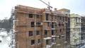 Вид корпуса. Ход строительства. Аэрофотосъемка 28.12.2020 г.