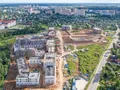 ЖК «Малина» (ЖК «ЭкоПарк Нахабино»). Ход строительства. Корпуса 1.1-1.5, 2.1-2.6, 3.1-3.5, 4.1-4.3, 5.6. Аэрофотосъемка. Фото от 24.07.2017 г.