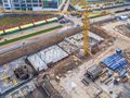 Жилой район «Москва А101». Закладка фундамента 19 корпуса. Аэрофотосъемка от 28.05.2017 г.