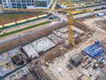 Жилой район «Москва А101». Закладка фундамента 19 корпуса. Аэрофотосъемка от 28.05.2017 г.