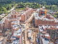 ЖК «Опалиха О3». Ход строительства корпусов 1.1, 1.2, 2. Аэрофотосъемка. Фото от 04.05.2016 г.