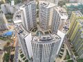 ЖК «Фили Град». Вид на корпуса 2, 3, 4 сверху. Аэрофотосъемка от 02.09.2017г.
