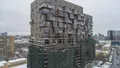 ЖК «Геометрия». Фасад, стадия строительства. Аэрофотосъемка от 07.12.2018 г.