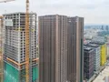 МФК «Савеловский Сити». Ход строительства. Аэрофотосъемка от 02.10.2017 г.