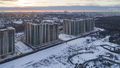 ЖК «МИР Митино». Корпуса 8, 9, 10. Аэрофотосъемка. Фото от 19.02.2019 г.