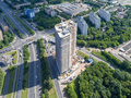 МФК «Штаб квартира на Мосфильмовской». Ход строительства. Аэрофотосъемка. Фото от 25.06.2016 г.