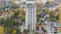 Вид корпуса (корп. 1), стадия строительства. Аэрофотосъемка от 13.10.2020 г.