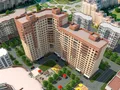 Вид сверху на жилой комплекс.