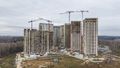 Ход строительства. Корп. 1, 2, 7, 8. Аэрофотосъемка 13.11.2020 г.