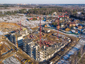 ЖК «Аккорд. Smart – квартал». Ход строительства нового корпуса. Аэрофотосъемка. Фото от 27.03.2016 г.
