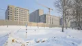 Ход строительства. Отделка фасада. Фотосъемка от 03.01.2026 г.