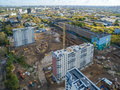 ЖК «Кварталы 21/19». Корпуса 5, 9. Окрестности. Ход строительства. Аэрофотосъемка. Фото от 01.10.2016 г.