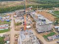 Строящиеся корпуса. Аэрофотосъемка от 21.09.2017 года.