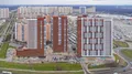 ЖК «Ленинградский». Общий вид на корпуса 1-3 и окрестности. Аэрофотосъемка от 18.12.2017 г.