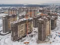 ЖК «Татьянин Парк». Корпуса 2, 3, 4, 5, 6, 7. Ход строительства. Аэрофотосъемка. Фото от 04.01.2017 г.