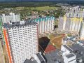 ЖК «Первый Зеленоградский». Территория рядом со сданными домами благоустроена. Аэрофотосъемка от 06.07.2018 г.