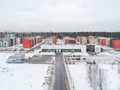 ЖК «Голландский квартал». Вид на офис продаж, магазин, паркинг. Аэрофотосъемка. Фото от 28.02.2017 г.