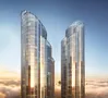 Максимальная высота комплекса — 384 метра