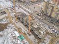 Ход строительства корпуса 48-8. Монтаж средних этажей. Аэрофотосъемка от 25.11.17 г.