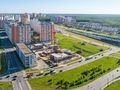 Комплекс апартаментов «Nord». Аэрофотосъемка от 22.05.2018 г.   Вид на Долгопрудненское шоссе.