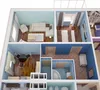 Планировка 2-комнатной квартиры.
