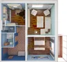 Планировка 2-комнатной квартиры.