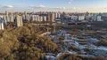 Строительство ведется в долине реки Раменки. Аэрофотосъемка. Фото от 21.02.2020 г.