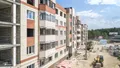 Отделка фасада. Ход строительства корпуса 9. Аэрофотосъемка. Фото от 10.06.2019 г.