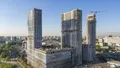 Ход строительства. Корпус 1. Отделка фасада. Фото 17.05.2021 г.