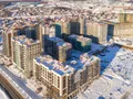 ЖК «Испанские кварталы». Ход строительства корпусов 1.1, 1.3, 1.4. Окрестности. Аэрофотосъемка. Фото от 30.01.2017 г.