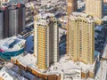 ЖК «Золотые Ворота». Корпус 15А. Вид со стороны ул. Пионерская. Аэрофотосъемка от 14.02.2018