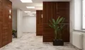 Первый этаж отдан под коммерческие помещения