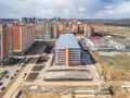 Жилой район «Москва А101». Многоуровневый паркинг. Аэрофотосъемка от 17.03.2017 г.
