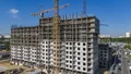 Фасад, стадия строительства (корп. 7-9). Аэрофотосъемка от 17.05.2021  г.