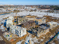 Ход строительства ЖК «Сказка». Аэрофотосъемка от 15.03.2016 г.