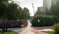 Благоустроенная территория.