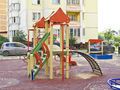 Мкр. в г. Щербинка. Детская игровая площадка. Фото от 04.07.2016 г.