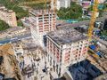 Квартал «Тетрис». Ход строительства. Корпуса 1 и 2. Аэрофотосъемка  от 16.08.2017 г.