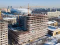 Квартал «Искра-Парк». Ход работ. Аэрофотосъемка. Фото от 12.02.2018 г.