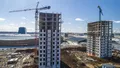 В стилобатной части корп. 1 построят фитнес-центр. Аэрофотосъемка от 23.03.2019.