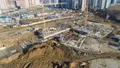 Ход строительства. Корп. 20. Ведется монтаж нижних этажей. Аэрофотосъёмка от 6.11.18 г.