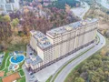 ЖК «Битцевские холмы».Вид на корпус 1-2 со стороны ул. Олимпийская. Аэрофотосъемка от 25.10.2017 г.