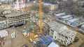 Корпус 15 на стадии возведения нижних этажей. Аэрофотосъемка от 23.03.2019.