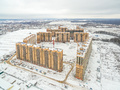 Жилой квартал «Пригород Лесное». Ход строительства корпусов 1, 2, 3, 4, 5, 6. Окрестности. Аэрофотосъемка. Фото от 13.11.2016 г.