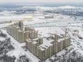 ЖК «Лучи». Ход строительства корпусов 5, 6. Окрестности. Аэрофотосъемка. Фото от 04.01.2017 г.