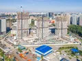 Ход строительства. Монтаж верхних этажей. Аэрофотосъемка от 02.08.2017