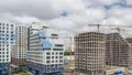 Вид готового корпуса 1 фазы и строящегося корпуса 2 фазы. Аэрофотосъемка от 10.07.2019 г.