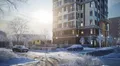 Общий вид двора в зимнее время